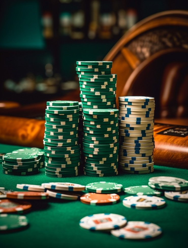 Phone screen showing Dadu Online table interface with decision buttons and live dealer feed